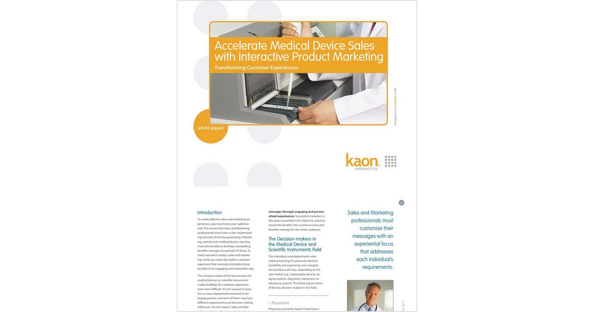 Accelerate Medical Device Sales with Interactive Marketing Solutions