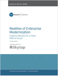 Realities of Enterprise Modernization: Urgency Mounts for a Clear Path to Cloud