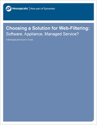 Choosing a Solution for Web-Filtering: Software, Appliance, Managed Service?