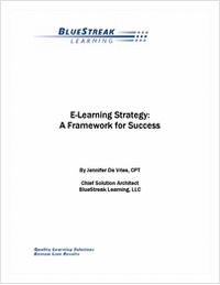 E-Learning Strategy: A Framework for Success for the Training Professional