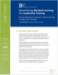 Streamlining Blended Learning for Leadership Training