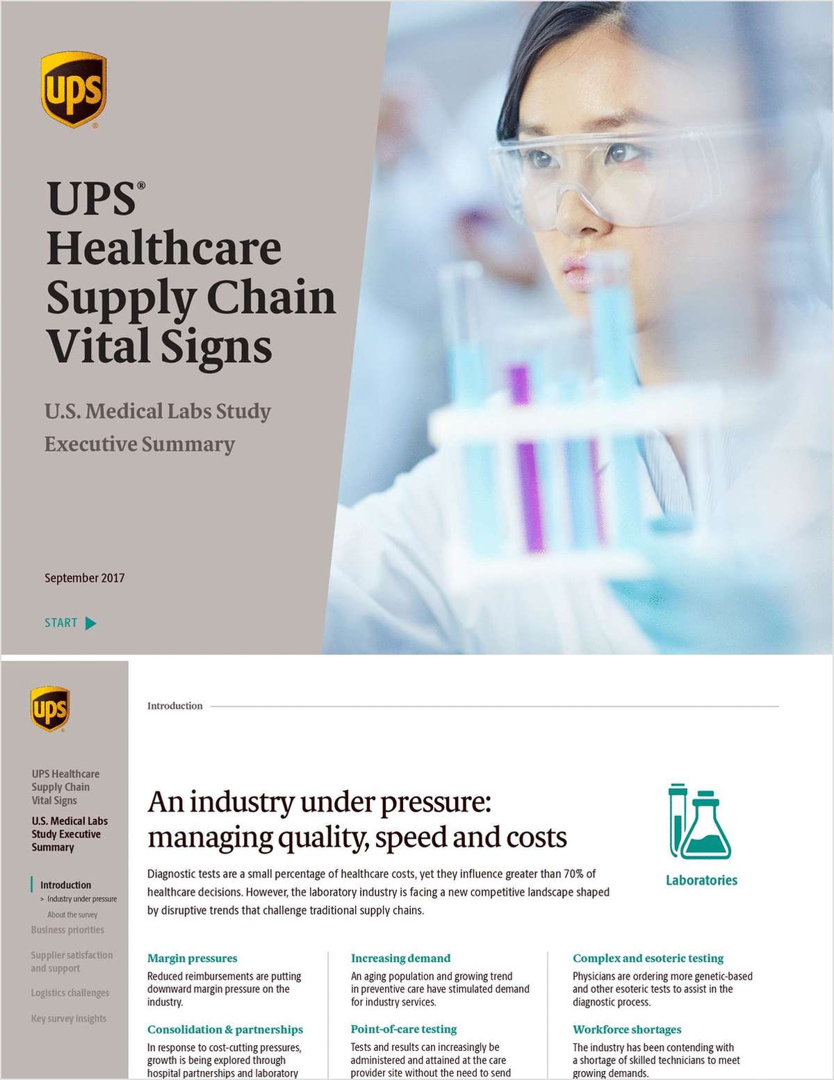 UPS Healthcare Supply Chain Vital Signs