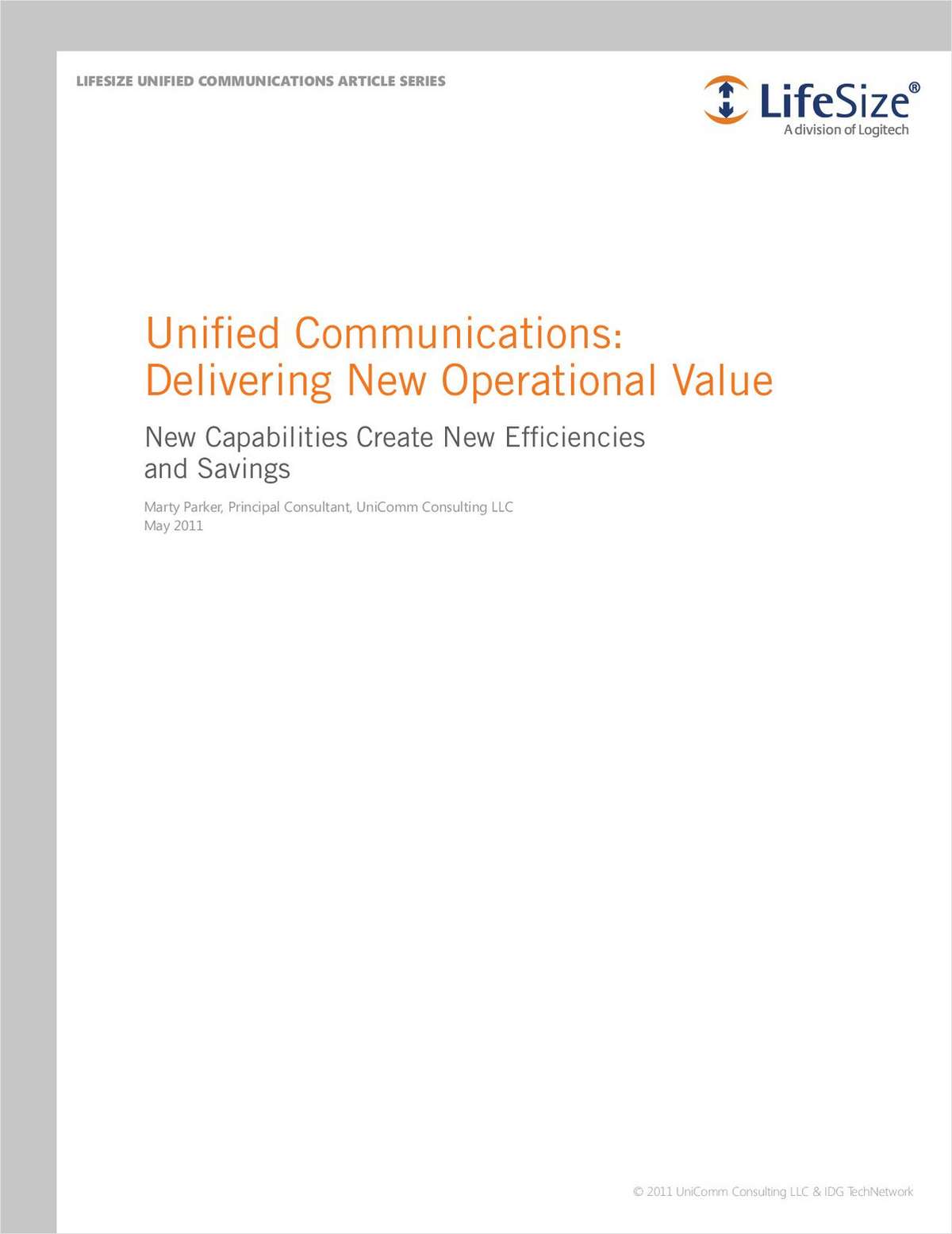 Unified Communications: Delivering New Operational Value