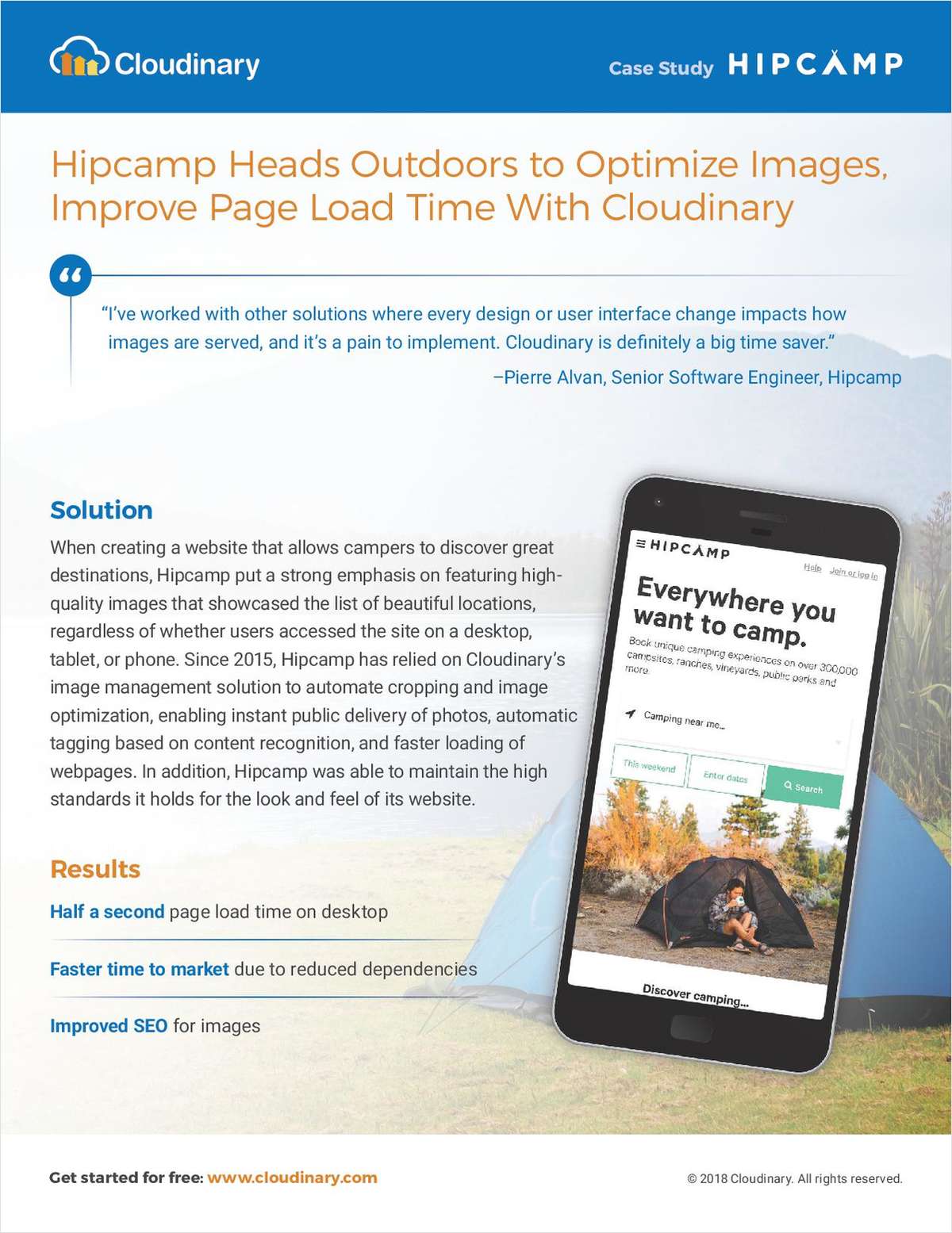 Hipcamp Heads Outdoors to Optimize Images, Improve Page Load Time with Cloudinary