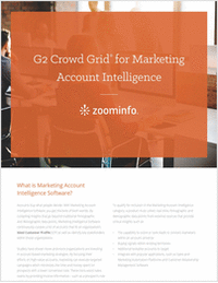 G2 Crowd Grid® for Marketing Account Intelligence