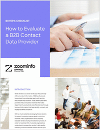Buyer's Checklist: How to Evaluate B2B Contact Data Provider