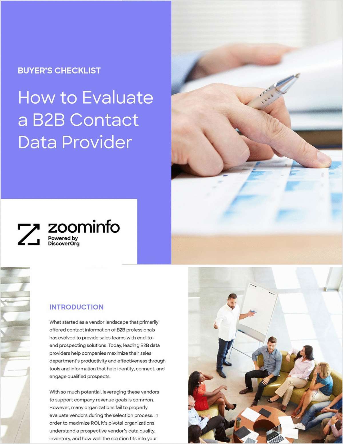 Buyer's Checklist: How to Evaluate B2B Contact Data Provider