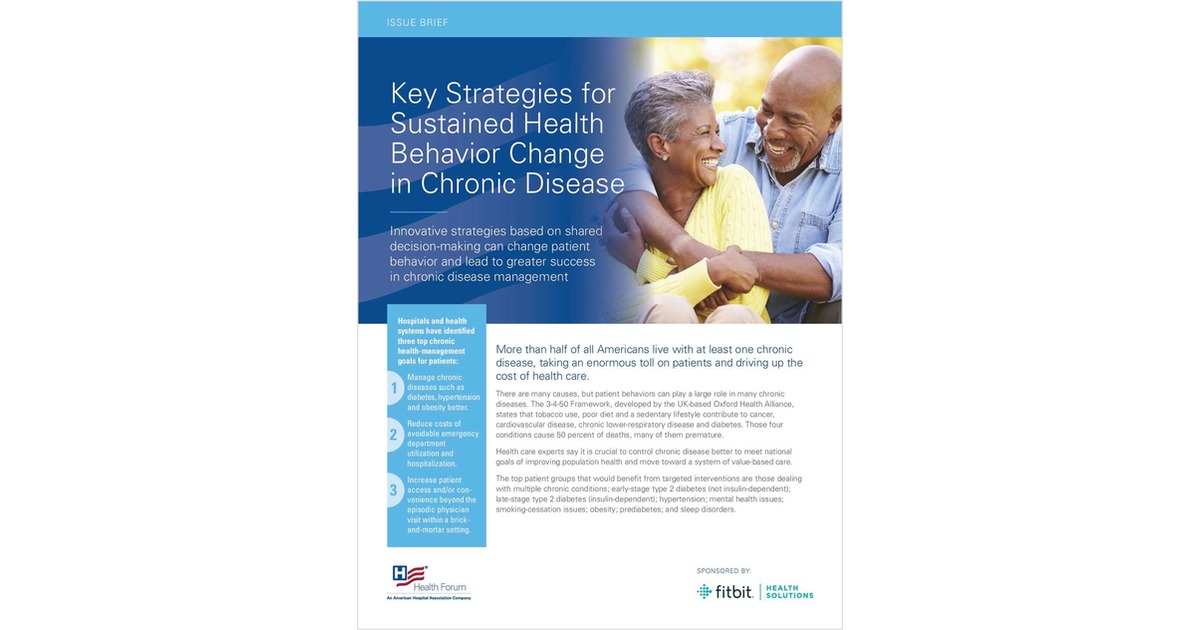 Key Strategies for Sustained Health Behavior Change in Chronic Disease