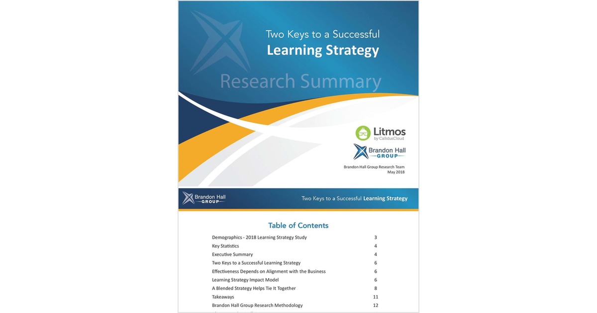 Two Keys to a Successful Learning Strategy