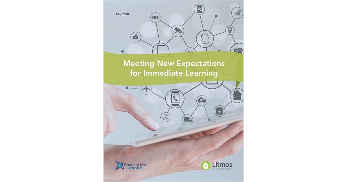 Meeting New Expectations for Immediate Learning