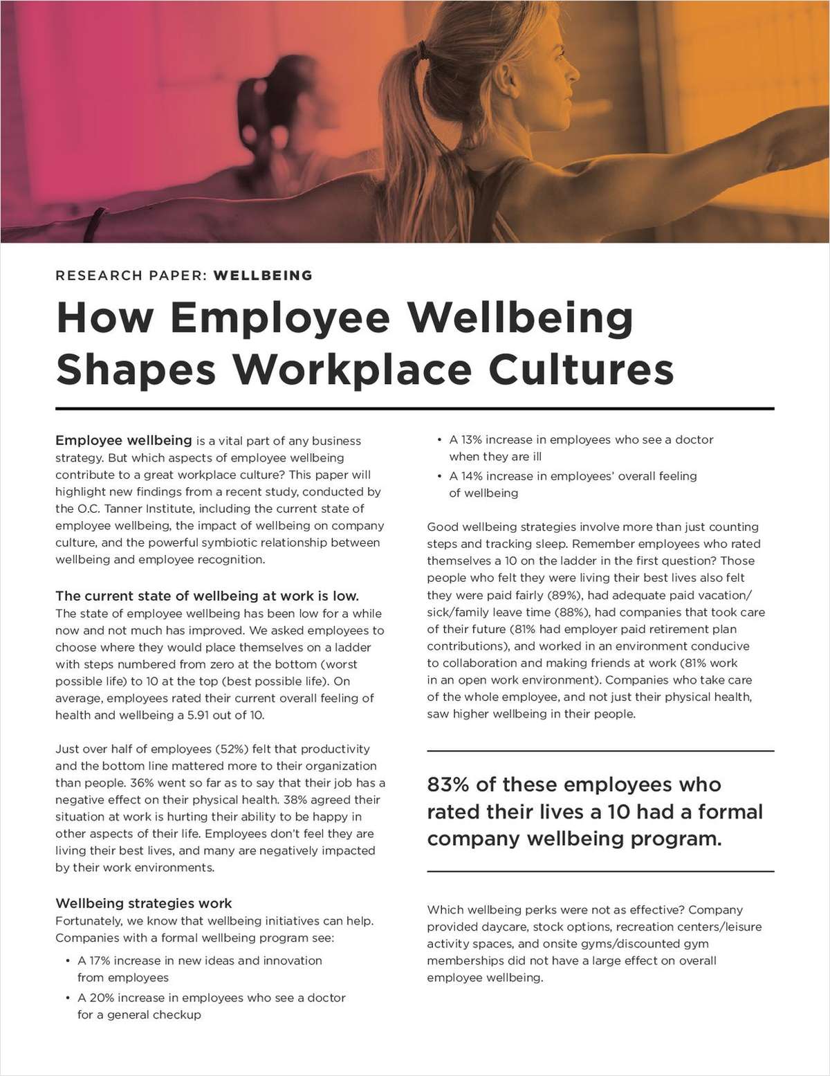 How Employee Wellbeing Shapes Workplace Cultures
