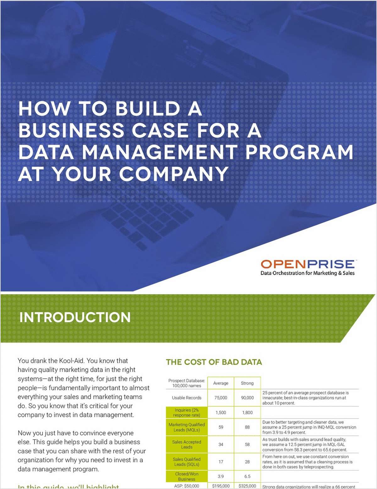 How to Build a Business Case for a Data Management Program at Your Company