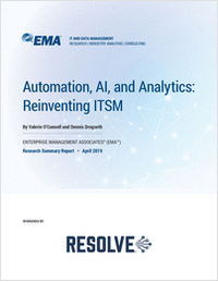 EMA Research: How Automation, AI and Analytics Are Reinventing ITSM