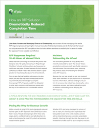 How RFP Software Dramatically Reduced Response Completion Time