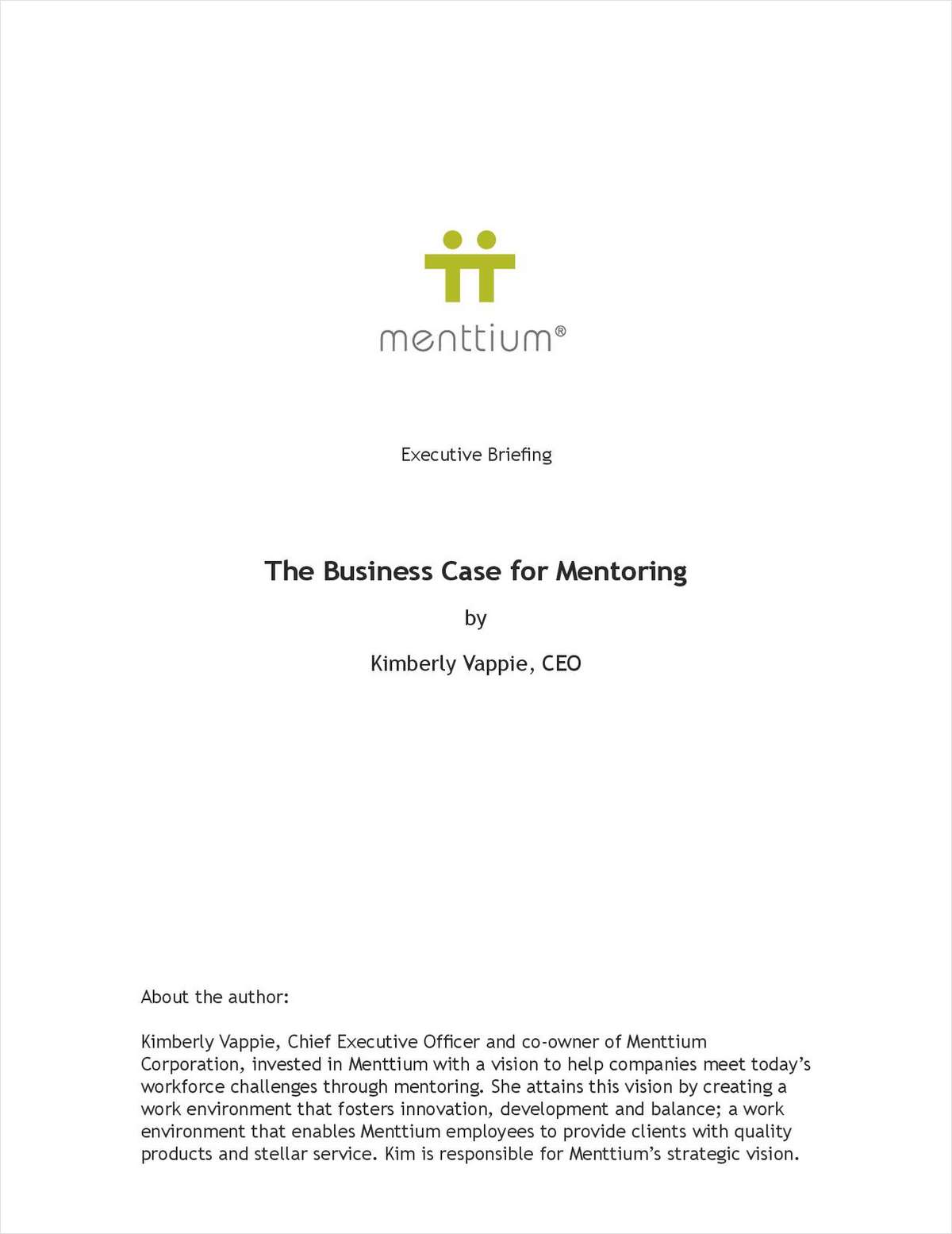 Business Case for Mentoring: Tangible Benefits Executives Should Understand