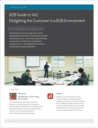 B2B Guide to VoC: Delighting the Customer in a B2B Environment