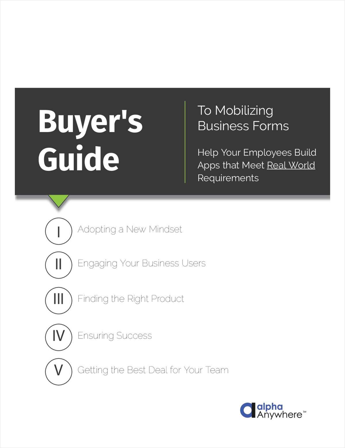Buyer's Guide to Mobilizing Business Forms
