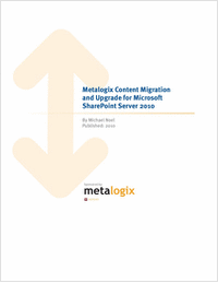 Planning a Migration and Content Upgrade to Microsoft 2010