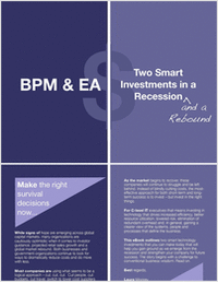 BPM & EA: Two Smart Investments in a Recession and a Rebound