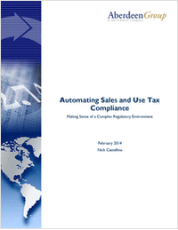 Automating Sales and Use Tax Compliance:  Making Sense of a Complex Regulatory Environment