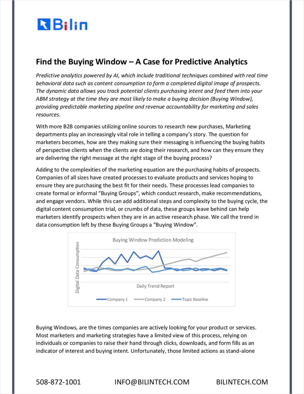 Find the Buying Window - A Case for Predictive Analytics
