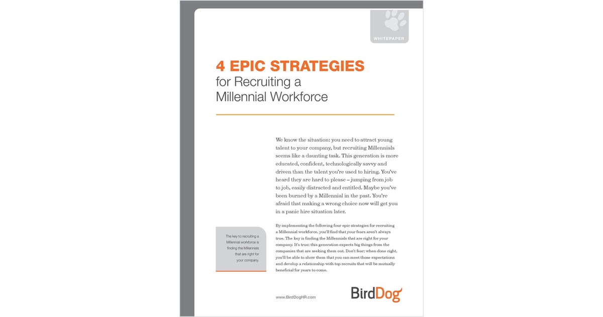 Epic Strategies for Recruiting a Millennial Workforce