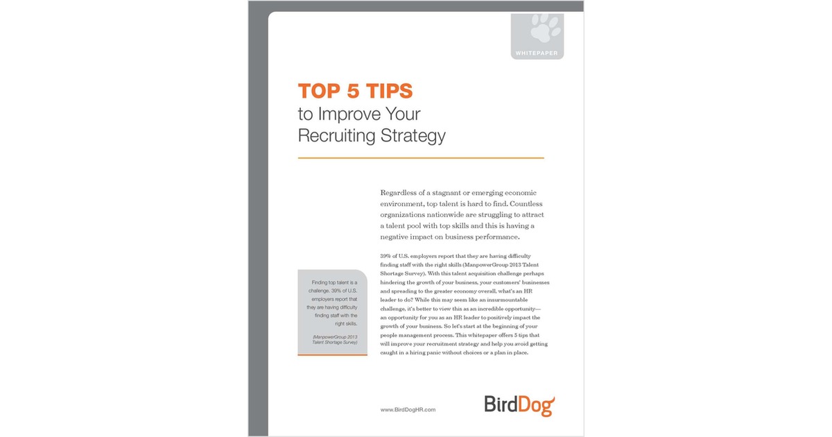 Top 5 Tips to Improve Your Recruiting Strategy