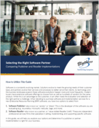 Selecting the Right Software Partner
