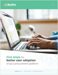 Five steps for better user adoption of your procurement platform.