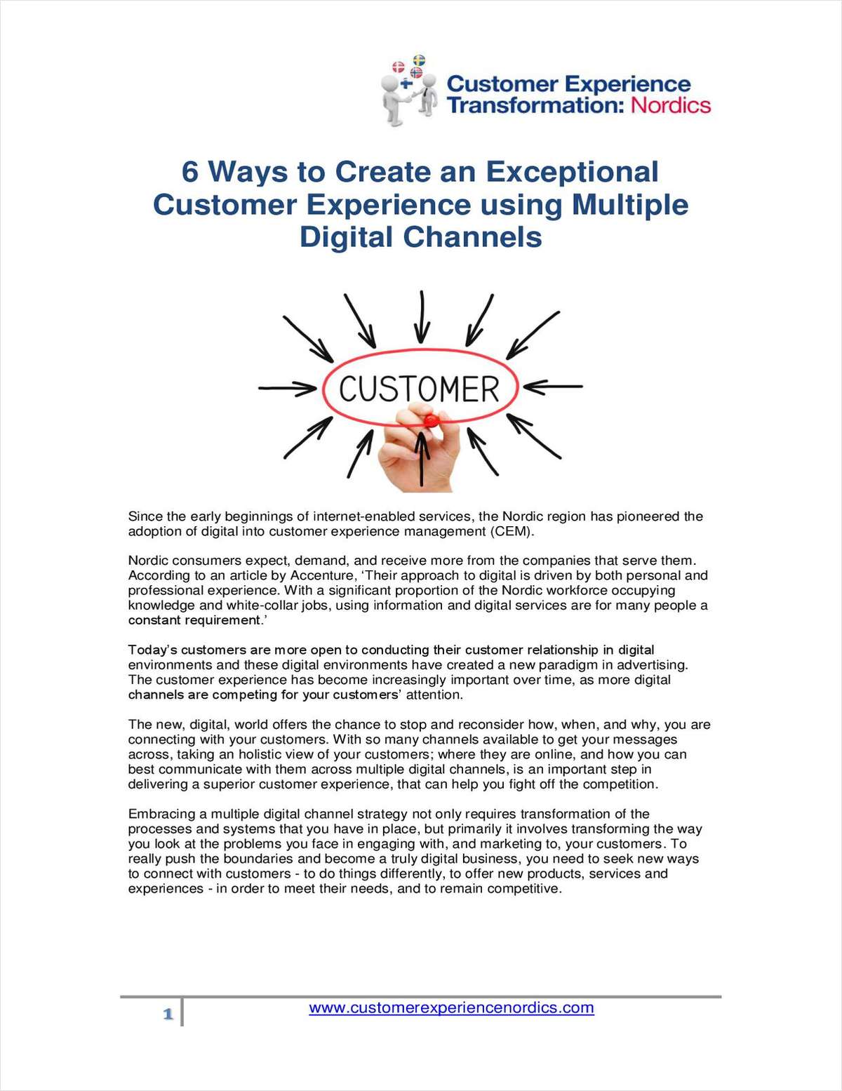 Article: 6 Ways to Create Exceptional Customer Experience Using Multiple Digital Channels
