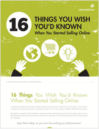 16 Things You Wish You'd Known When You Started Selling Online