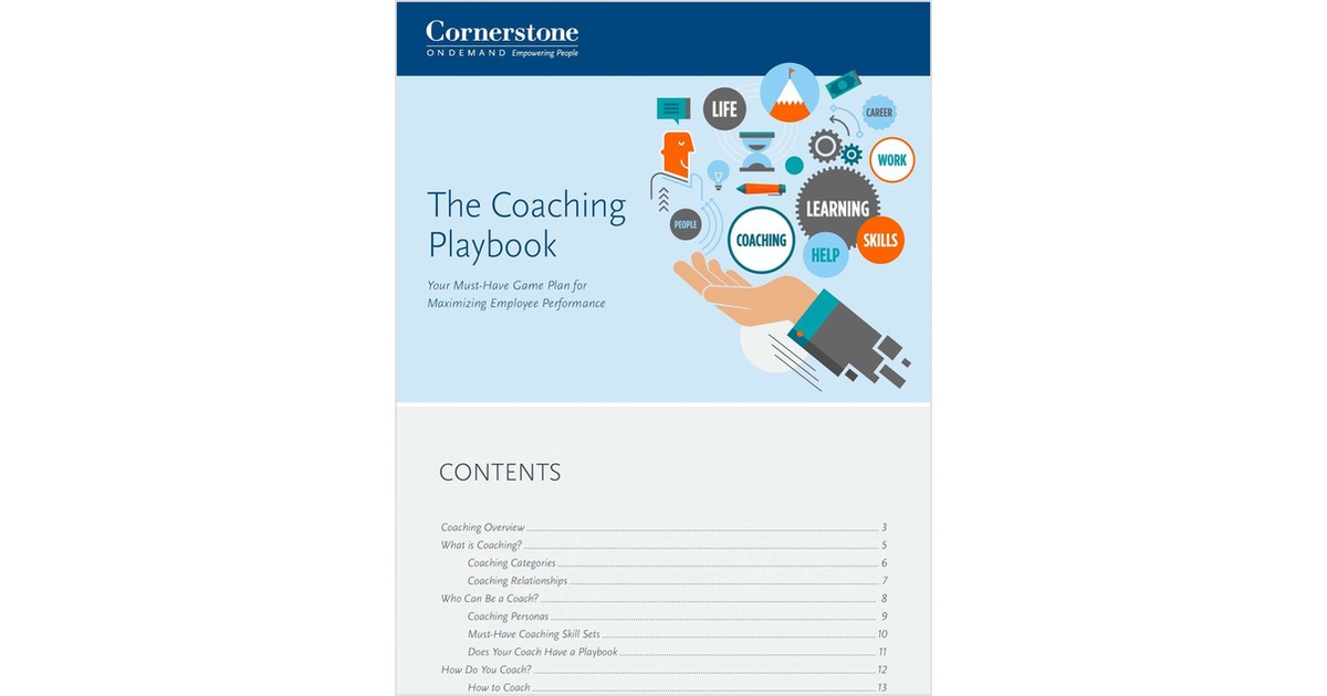 The Coaching Playbook: Your Must-Have Game Plan for Maximizing Employee Performance
