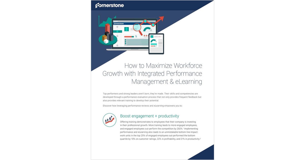 How to Maximize Workforce Growth with Integrated Performance Management and eLearning