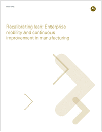 Recalibrating Lean: Enterprise Mobility and Manufacturing Improvement