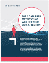 The Top 5 Data Prep Metrics That Will Get Your CIO's Attention