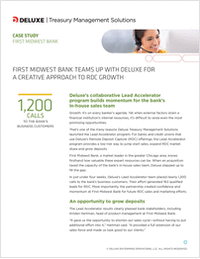 First Midwest Bank Teams Up With Deluxe for a Creative Approach to RDC Growth