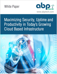 Maximizing Security, Uptime and Productivity in Today's Growing Cloud Based Infrastructure