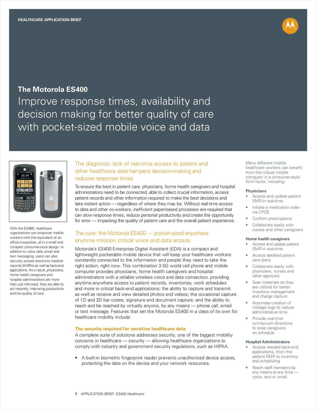 Mobile Computers Give Healthcare Professionals What They Need Now