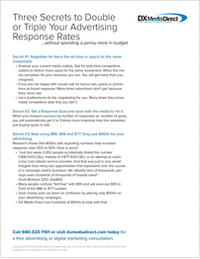 Three Secrets To Double Response Rates
