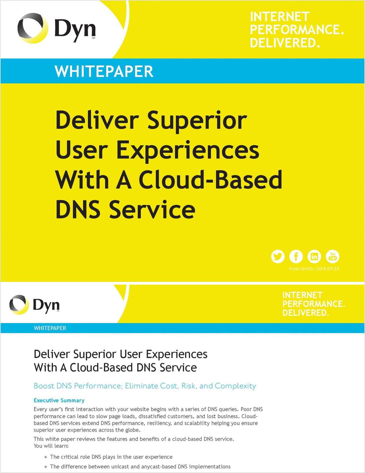 Deliver Superior User Experiences With A Cloud-Based DNS Service