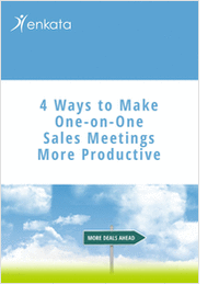 4 Ways to Make One-on-One Sales Meetings More Production