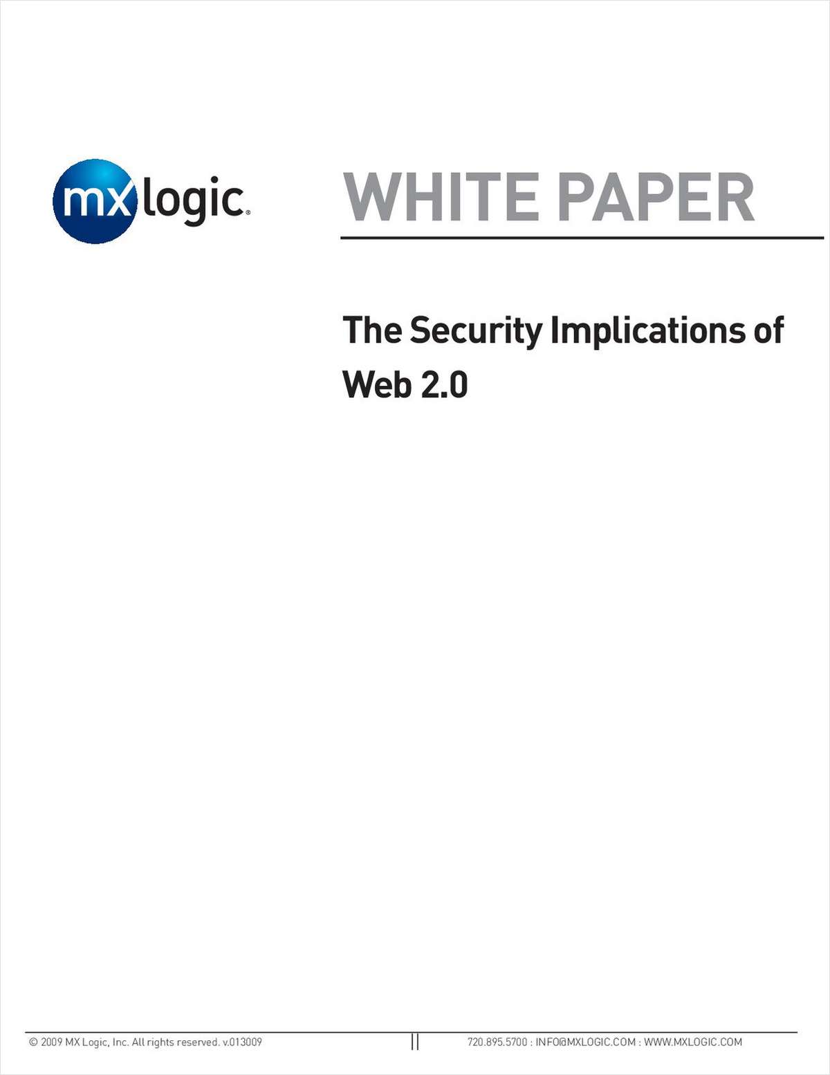 The Security Implications of Web 2.0