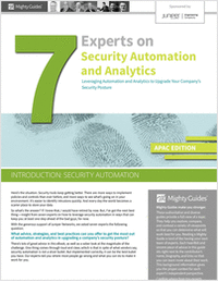 Security Automation & Analytics -- Advice from 7 Cybersecurity Experts