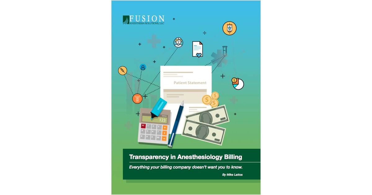 Transparency in Anesthesiology Billing
