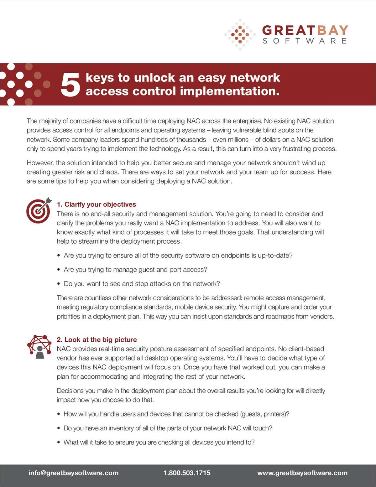 5 keys to unlock an easy network access control implementation.