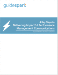 4 Key Steps to Delivering Impactful Performance Management Communications