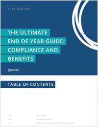 The Ultimate End of Year Guide: Compliance and Benefits