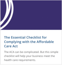The Essential Checklist for Complying With the Affordable Care Act