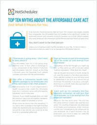 Top Ten Myths About the Affordable Care Act