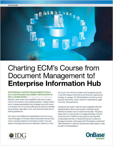 Charting ECM's Course to Enterprise Information Hub